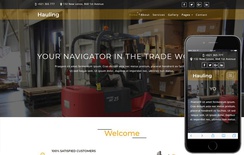 Hauling Transportation Category Bootstrap Responsive Web Template