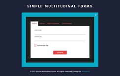Simple Multitudinal Forms a Flat Responsive Widget Template
