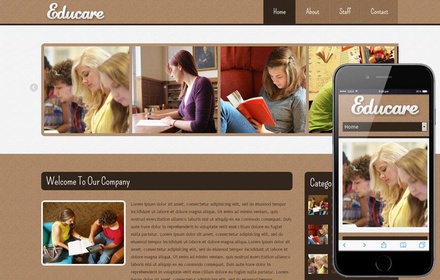 Educare Education Mobile Website Template