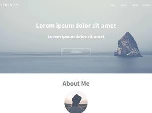 Serenity Free CSS Template