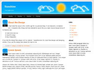 Sunshine Free CSS Template