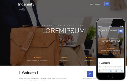 Ingenuity a Corporate Category Bootstrap Responsive Web Template