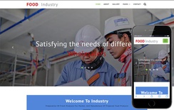 Food Industry Industrial Category Bootstrap Responsive Web Template