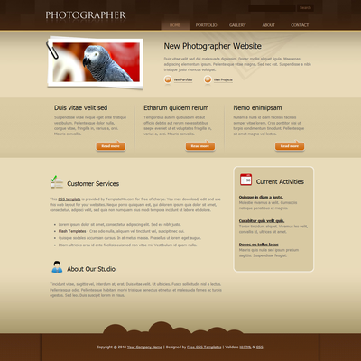 Photographer Template