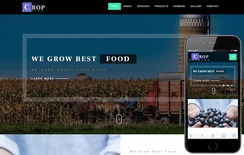 Crop Raising an Agriculture Category Bootstrap Responsive Web Template