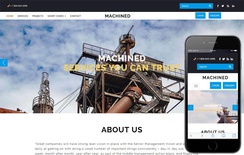 Machined Industrial Category Bootstrap Responsive Web Template