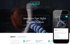 Hair Stylist a Beauty and Spa Category Bootstrap Responsive Web Template