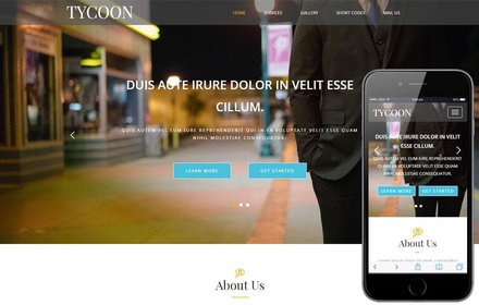 Tycoon a Corporate Category Flat Bootstrap Responsive Web Template