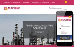 Machine a Industrial Category Flat Bootstrap Responsive web template