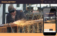 Industry a Industrial Mobile Website Template