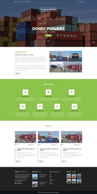 Containers an Industrial Category Bootstrap Responsive Web Template