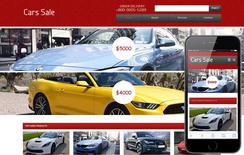 Cars Sale automobile Mobile Website Template