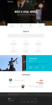 Attorney a Business Category Bootstrap Responsive Web Template