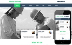 Power Driven a Industrial Category Flat Bootstrap Responsive Web Template