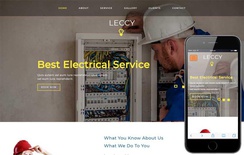 Leccy Industrial Category Bootstrap Responsive Web Template