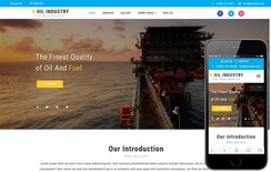Oil Industry an Industrial Category Bootstrap Responsive Web Template