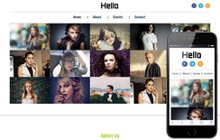 Hello personal web and Mobile Website Template