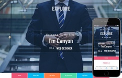 Explore a Personal Category Bootstrap Responsive Web Template