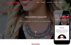 Gem Stone a Jewelry Category Flat Responsive Web Template