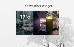 Tab Weather Widget Flat Responsive Widget Template