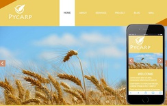 Pycarp a Agriculture Category Flat Bootstrap Responsive web template
