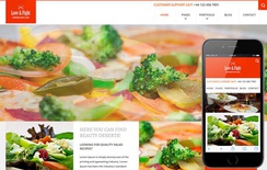 Love and Fight a Flat Restaurant Responsive Web Template