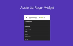 Audio List Player Responsive Widget Template