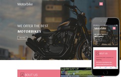 Motorbike a Transportation Category Bootstrap Responsive Web Template