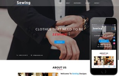 Sewing a Fashion Category Bootstrap Responsive Web Template
