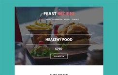 Feast Recipes a Newsletter Responsive Web Template