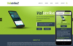 ValstrikeZ a Corporate portfolio Flat Bootstrap Responsive web template
