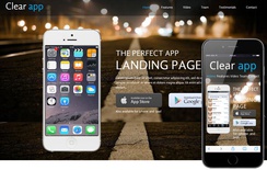 Clear a App based Mobile Website Template