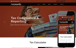 Accounts Corporate Category Bootstrap Responsive Web Template