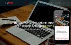 Fixduty a Corporate Business Flat Responsive Web Template