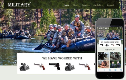 Military a Educational Category Flat Responsive web template