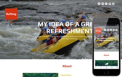 Rafting a Water Sports Category Flat Bootstrap Responsive Web Template