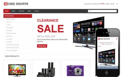 Home Shoppe Online Shopping Cart Mobile website Template