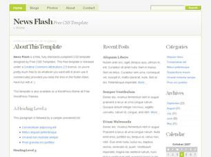 News Flash Free CSS Template