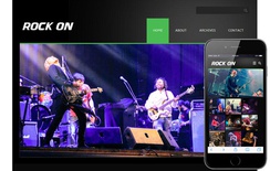 Rock On online shopping music Mobile Website Template