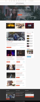 Style Blog a Blogging Category Flat Bootstrap Responsive Web Template