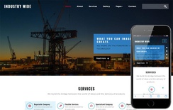 Industry Wide an Industrial Category Bootstrap Responsive Web Template