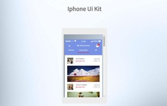 IPhone UI Kit a Flat Bootstrap Responsive Web Template
