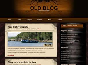 Old Blog Free CSS Template