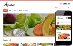 Superior a Restaurant Mobile Website Template