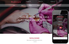 Pedicure Beauty Category Bootstrap Responsive Web Template