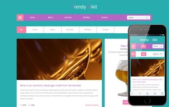 Trendy UI kit Flat Responsive Web Template