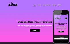 Zooz a landingpage Multipurpose Flat Bootstrap Responsive Web Template