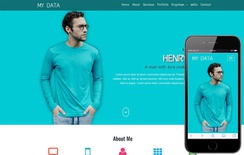 My Data a Personal Category Flat Bootstrap Responsive Web Template