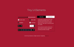 Tiny UI Elements Responsive Widget Template
