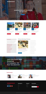 Workmanship an Industrial Category Flat Bootstrap Responsive Web Template